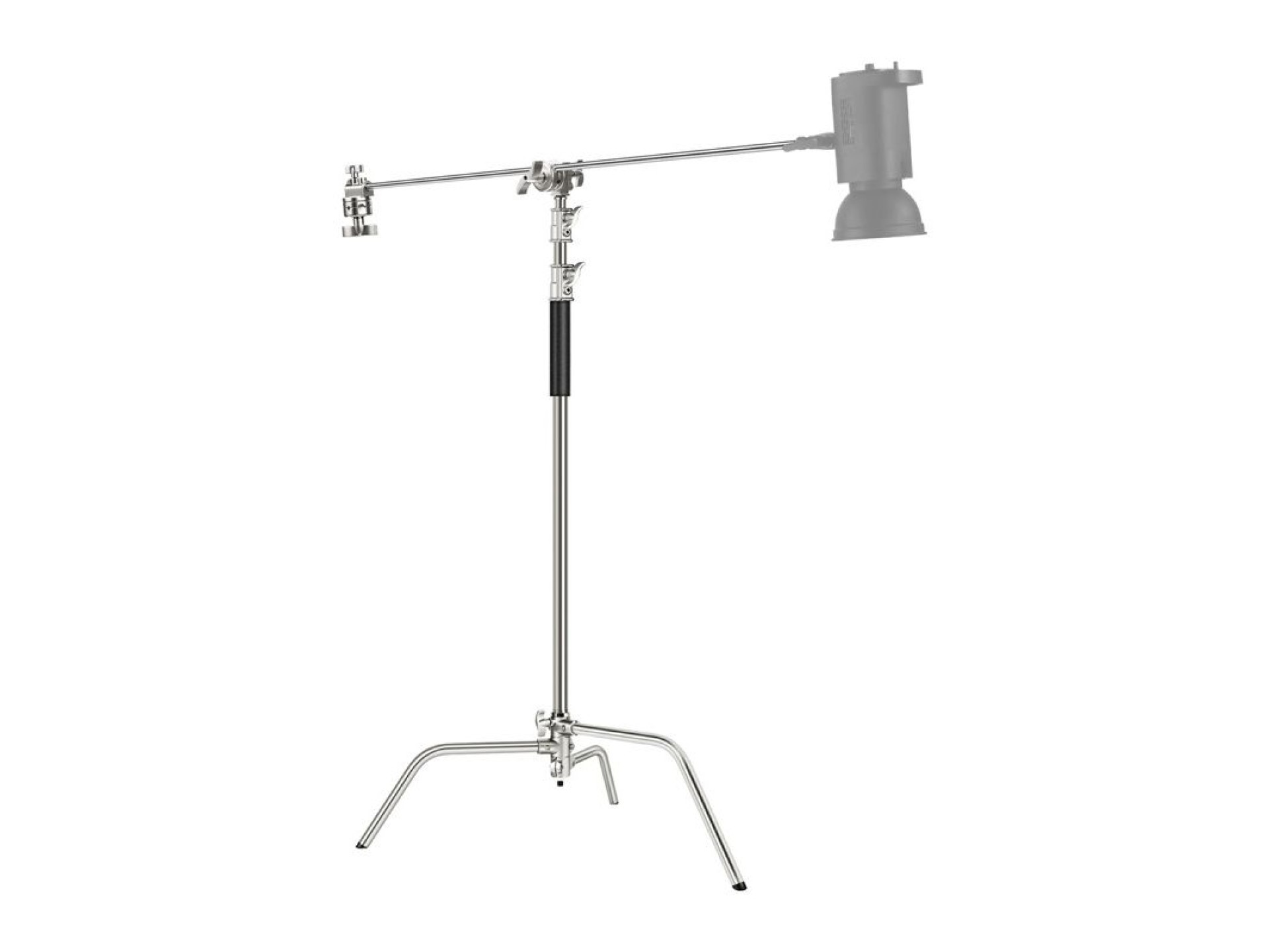 Soporte NEEWER SC320 de 320 cm con estructura en C de acero inoxidable y brazo extensible.