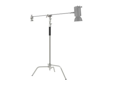 Soporte NEEWER SC320 de 320 cm con estructura en C de acero inoxidable y brazo extensible.