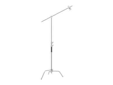 Soporte NEEWER SC320 de 320 cm con estructura en C de acero inoxidable y brazo extensible.