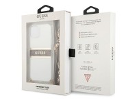 Funda rígida transparente Guess GUHCP13SKC4GBGO para iPhone 13 mini de 5,4" con correa marrón y cade Funda rígida transparente Guess GUHCP13SKC4GBGO para iPhone 13 mini de 5,4" con correa marrón y cade