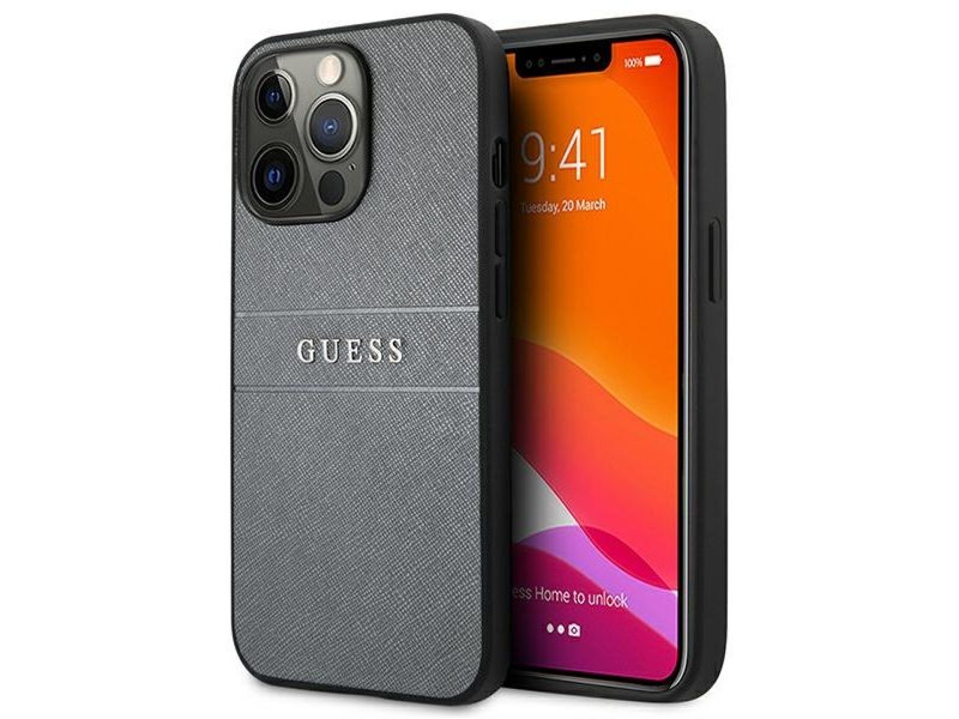 Correa Guess GUHCP13LPSASBGR para iPhone 13 Pro / 13 de 6,1