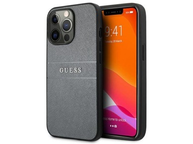 Correa Guess GUHCP13LPSASBGR para iPhone 13 Pro / 13 de 6,1" gris/gris Saffiano Correa Guess GUHCP13LPSASBGR para iPhone 13 Pro / 13 de 6,1" gris/gris Saffiano