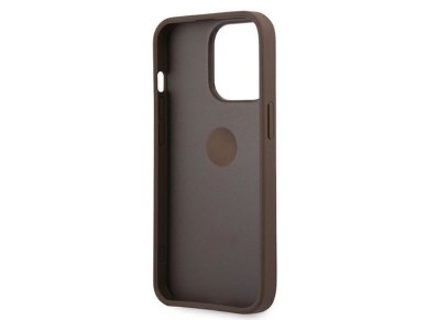 Guess GUHCP13L4GMRBR iPhone 13 Pro / 13 6.1" brown/brown hardcase 4G with ring stand Guess GUHCP13L4GMRBR iPhone 13 Pro / 13 6.1" brown/brown hardcase 4G with ring stand