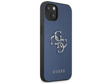Guess GUHCP13SSA4GSBL iPhone 13 mini 5.4" blue/blue hardcase Saffiano 4G Metal Logo Guess GUHCP13SSA4GSBL iPhone 13 mini 5.4" blue/blue hardcase Saffiano 4G Metal Logo