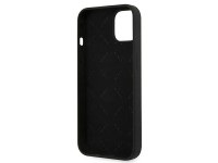 Capa r�gida de silicone preta/preta com logo 4G para iPhone 13 mini 5.4" Guess GUHCP13SLS4GGBK