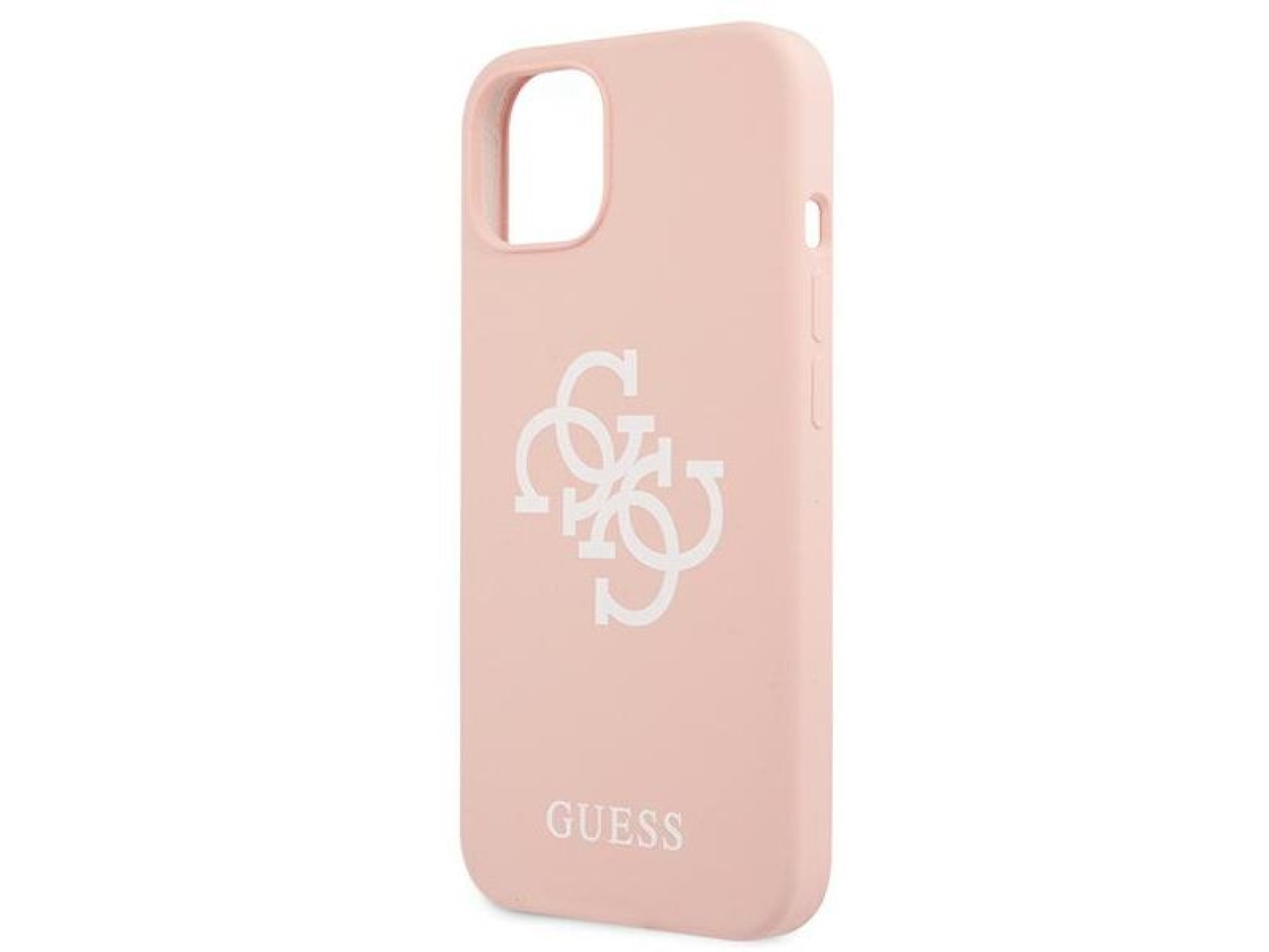 Capa rígida de silicone Guess GUHCP13SLS4GWPI para iPhone 13 mini 5.4