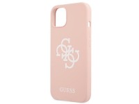 Funda de silicona Guess con logo 4G para iPhone 13 / 14 / 15 - Rosa Funda de silicona Guess con logo 4G para iPhone 13 / 14 / 15 - Rosa