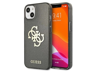 Guess GUHCP13SPCUGL4GBK iPhone 13 mini 5.4" black/black hard case Glitter 4G Big Logo Guess GUHCP13SPCUGL4GBK iPhone 13 mini 5.4" black/black hard case Glitter 4G Big Logo