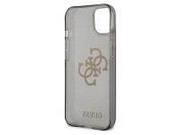 Capa rígida preta/preta com glitter e logo grande para iPhone 13 mini 5.4" da Guess (GUHCP13SPCUGL4G Capa rígida preta/preta com glitter e logo grande para iPhone 13 mini 5.4" da Guess (GUHCP13SPCUGL4G