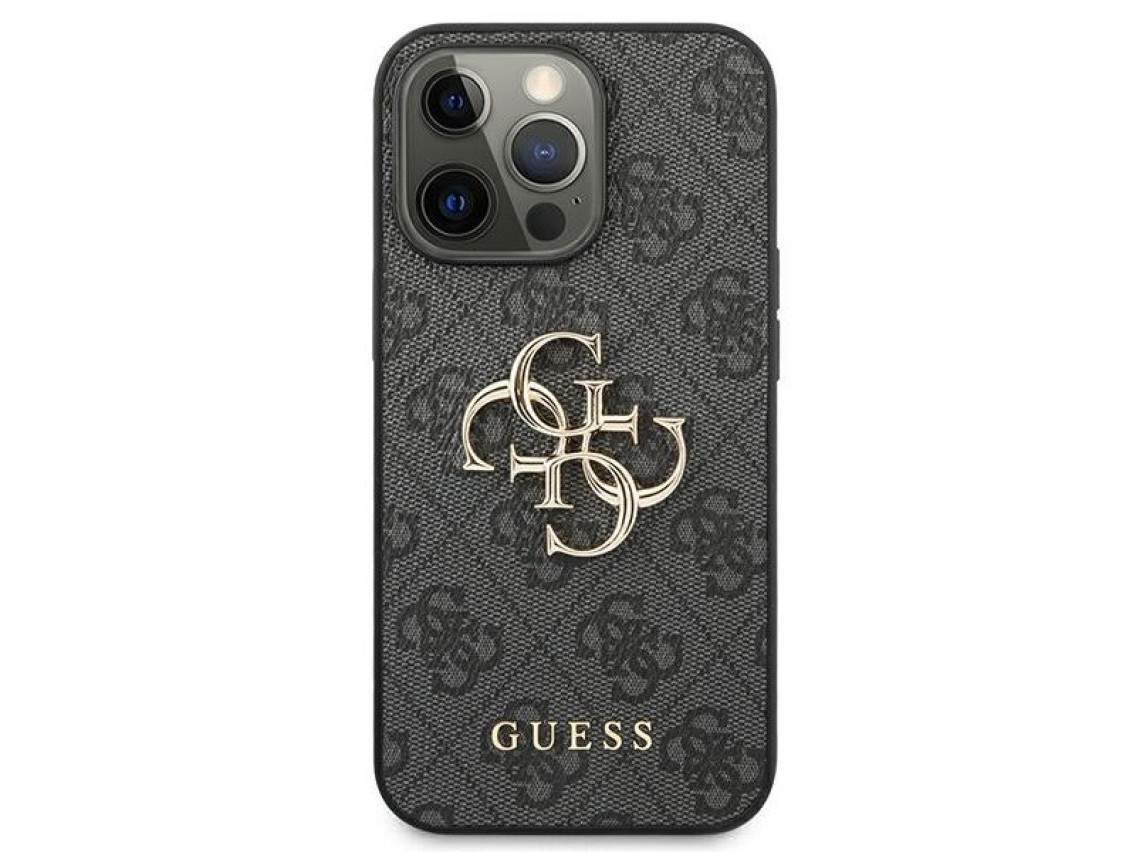 Guess GUHCP13L4GMGGR iPhone 13 Pro / 13 6.1" grey/grey hardcase 4G Big Metal Logo