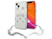 Guess GUHCP13SKPESI iPhone 13 mini 5.4" silver/silver hardcase Peony Chain Collection Guess GUHCP13SKPESI iPhone 13 mini 5.4" silver/silver hardcase Peony Chain Collection