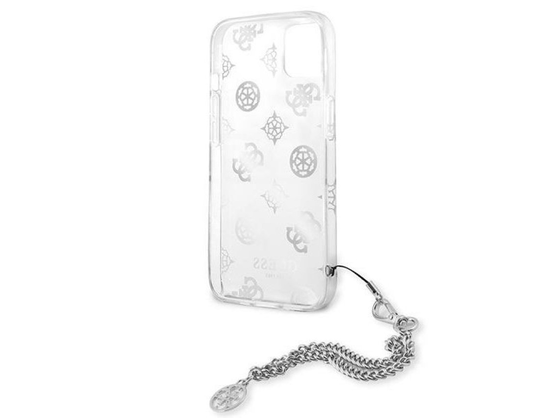 Guess GUHCP13SKPESI iPhone 13 mini 5.4" silver/silver hardcase Peony Chain Collection