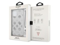Guess GUHCP13SKPESI iPhone 13 mini 5.4" silver/silver hardcase Peony Chain Collection Guess GUHCP13SKPESI iPhone 13 mini 5.4" silver/silver hardcase Peony Chain Collection