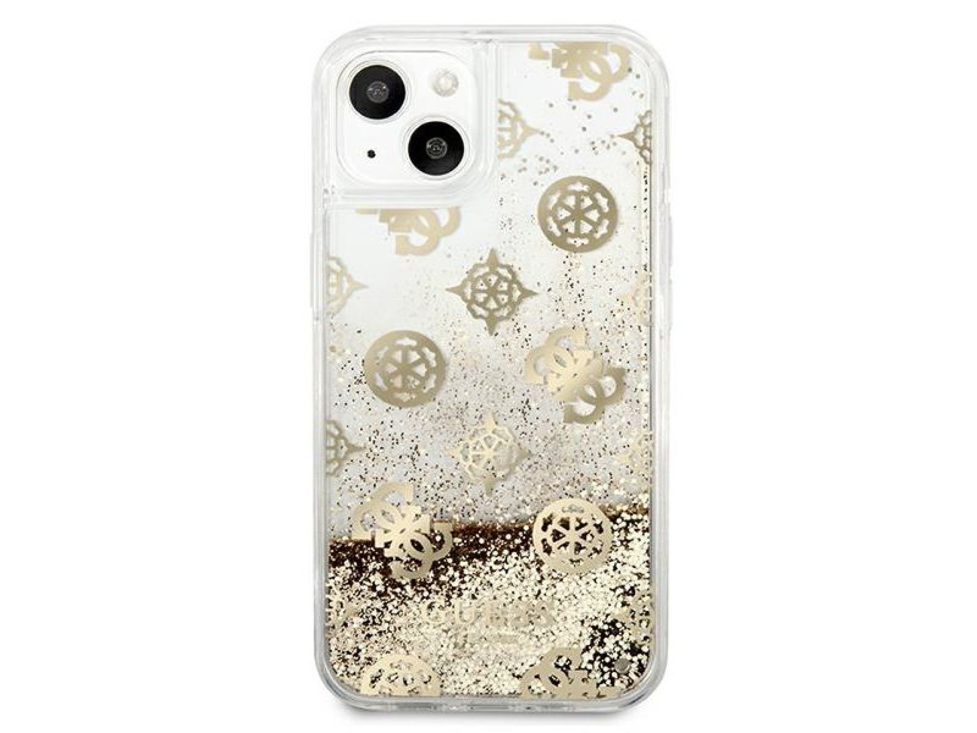 Funda rígida dorada/dorada Guess GUHCP13SLGPEGO para iPhone 13 mini de 5,4