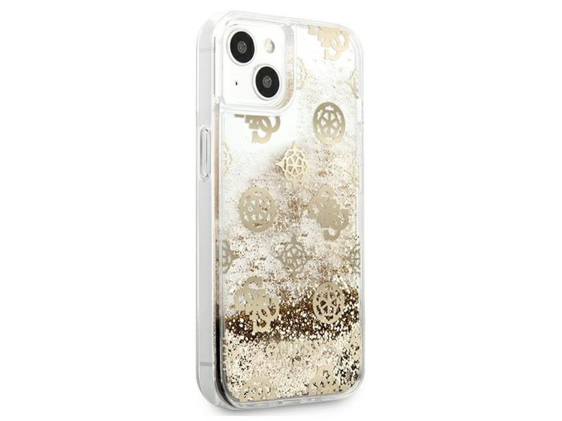 Funda rígida dorada/dorada Guess GUHCP13SLGPEGO para iPhone 13 mini de 5,4