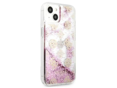 Guess GUHCP13SLGPEPI iPhone 13 mini 5.4" pink/pink hardcase Peony Liquid Glitter Guess GUHCP13SLGPEPI iPhone 13 mini 5.4" pink/pink hardcase Peony Liquid Glitter