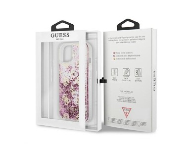 Guess GUHCP13SLGPEPI iPhone 13 mini 5.4" pink/pink hardcase Peony Liquid Glitter Guess GUHCP13SLGPEPI iPhone 13 mini 5.4" pink/pink hardcase Peony Liquid Glitter