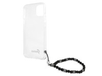 Funda rígida transparente Guess GUHCP13SKPSBK para iPhone 13 mini de 5,4", color negro perla. Funda rígida transparente Guess GUHCP13SKPSBK para iPhone 13 mini de 5,4", color negro perla.