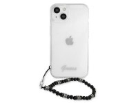 Capa rígida transparente Guess GUHCP13MKPSBK para iPhone 13 de 6,1 polegadas, cor Preto Pérola. Capa rígida transparente Guess GUHCP13MKPSBK para iPhone 13 de 6,1 polegadas, cor Preto Pérola.