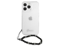Capa rígida transparente Guess GUHCP13LKPSBK para iPhone 13 Pro / 13 de 6,1" na cor Preto Pérola Capa rígida transparente Guess GUHCP13LKPSBK para iPhone 13 Pro / 13 de 6,1" na cor Preto Pérola