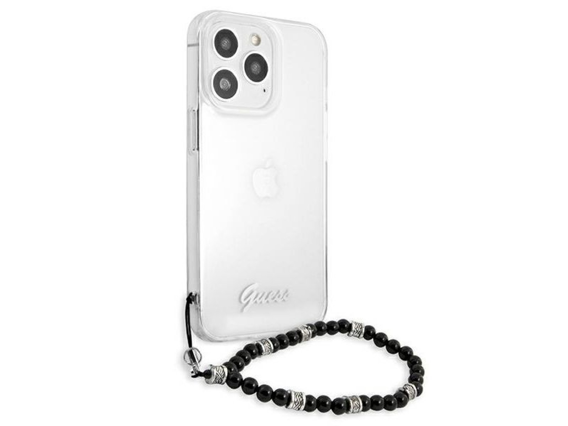 Capa rígida transparente Guess GUHCP13LKPSBK para iPhone 13 Pro / 13 de 6,1