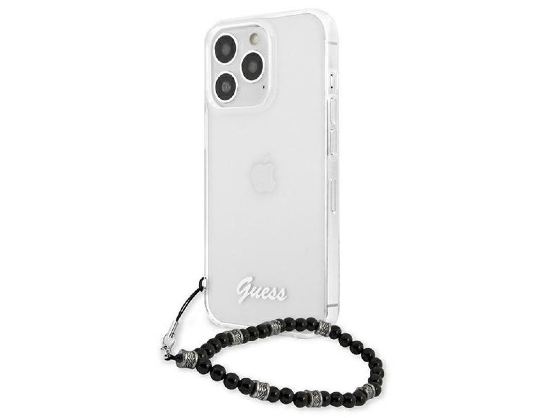 Capa rígida transparente Guess GUHCP13XKPSBK para iPhone 13 Pro Max 6.7