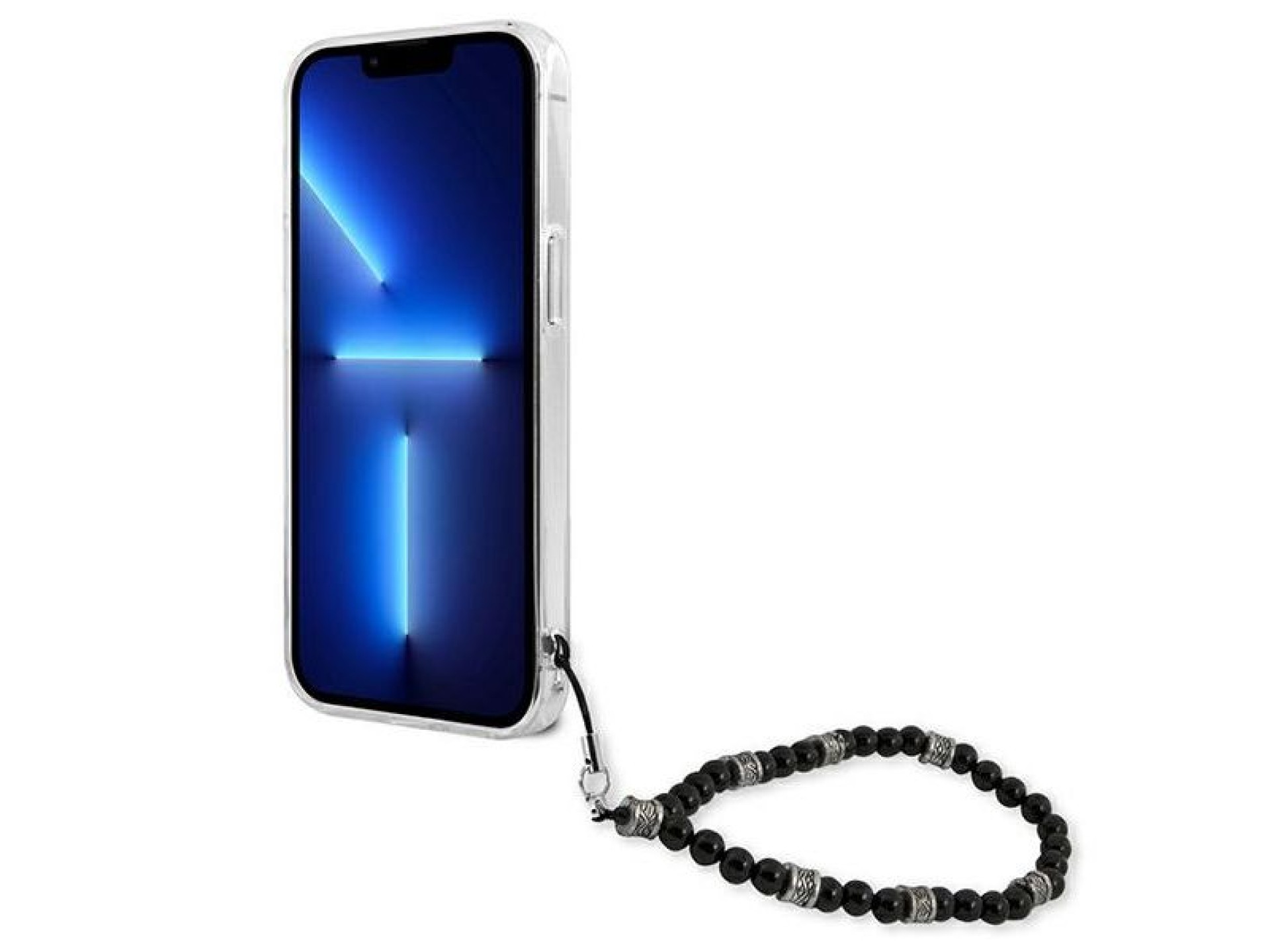 Capa rígida transparente Guess GUHCP13XKPSBK para iPhone 13 Pro Max 6.7