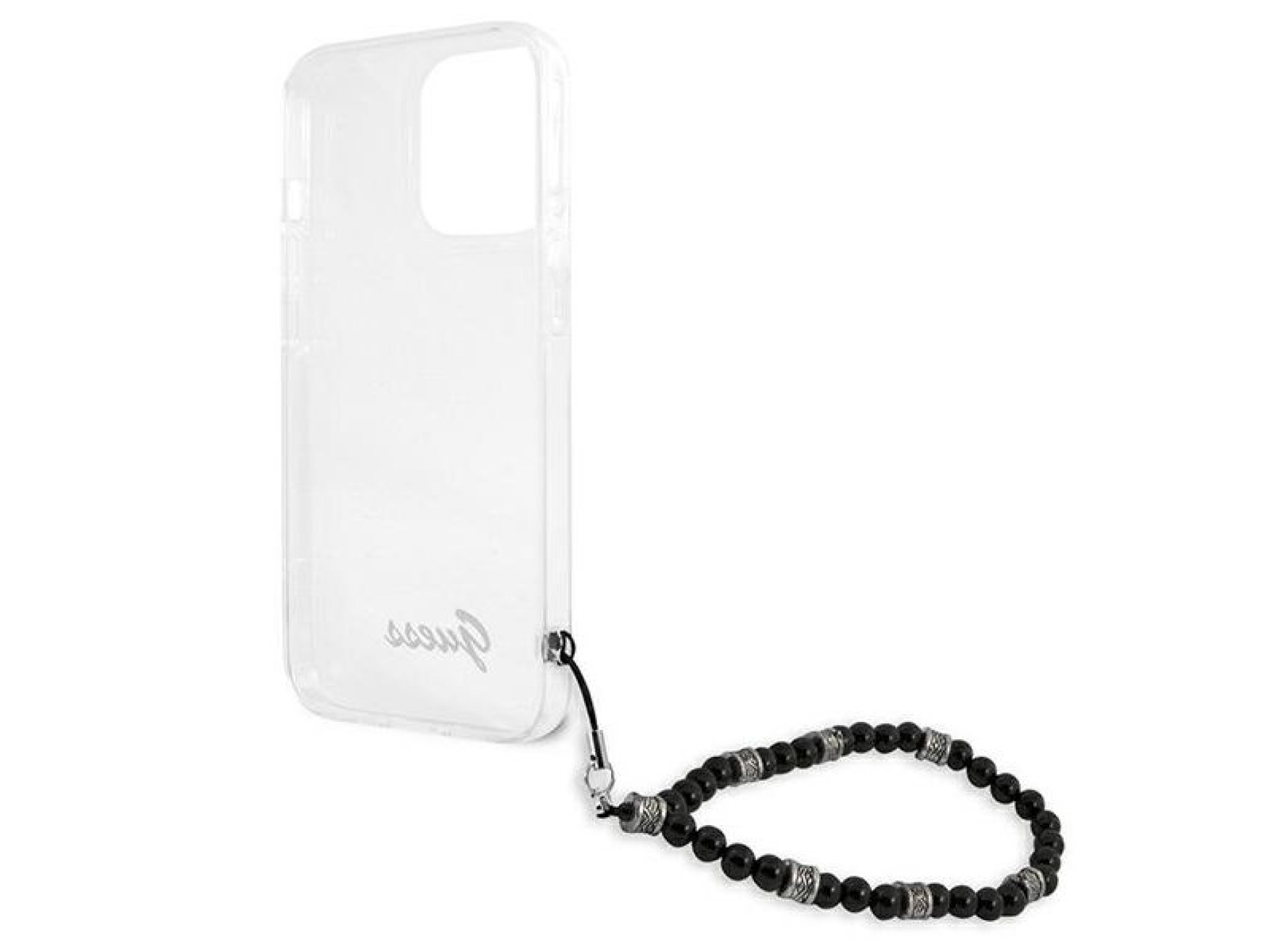 Capa rígida transparente Guess GUHCP13XKPSBK para iPhone 13 Pro Max 6.7