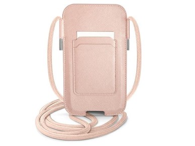 Guess Saffiano Strap 6.1'' Bag - Pink Guess Saffiano Strap 6.1'' Bag - Pink