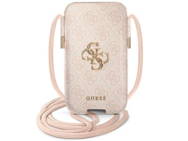 Guess 4G Big Metal Logo 6.7'' Handbag - Pink Guess 4G Big Metal Logo 6.7'' Handbag - Pink