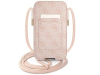 Bolsa Guess 4G com logo grande em metal, 17 cm - Rosa Bolsa Guess 4G com logo grande em metal, 17 cm - Rosa