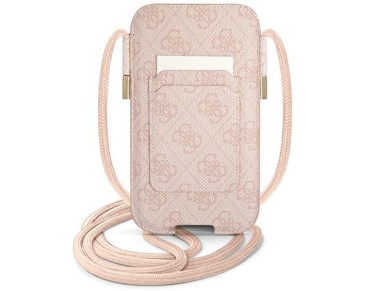 Guess 4G Big Metal Logo 6.7'' Handbag - Pink Guess 4G Big Metal Logo 6.7'' Handbag - Pink