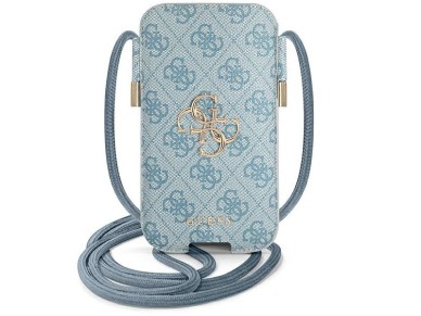 Guess Handbag GUPHL4GMGBL 6.7" blue/blue hardcase 4G Big Metal Logo Guess Handbag GUPHL4GMGBL 6.7" blue/blue hardcase 4G Big Metal Logo