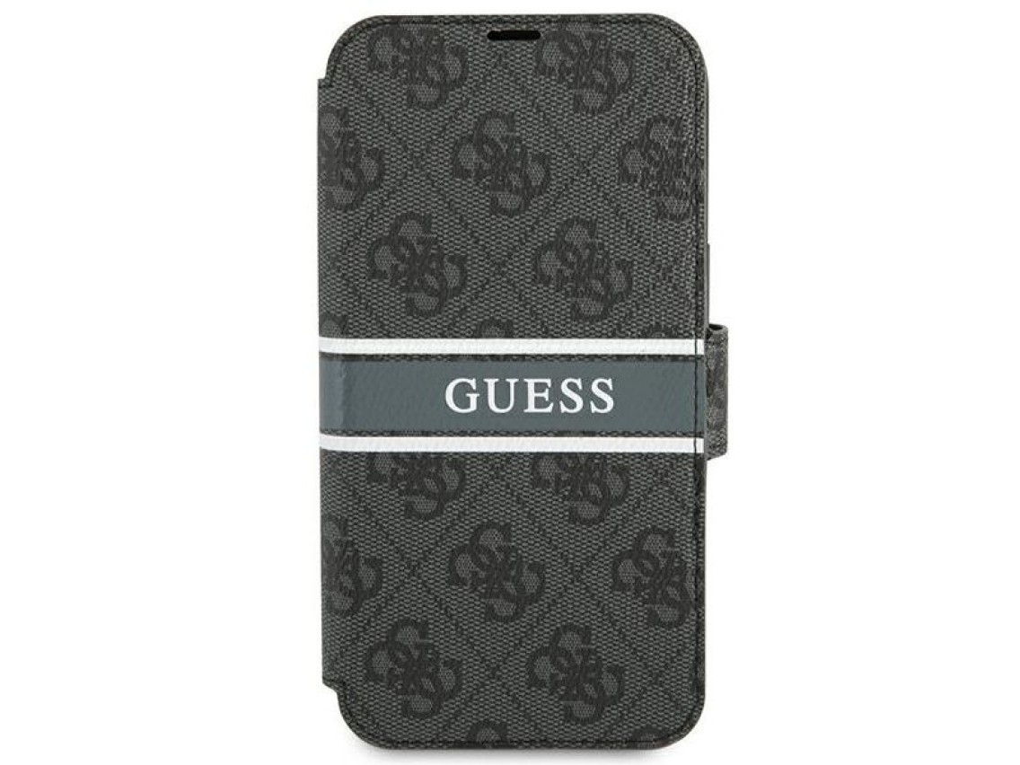 Guess GUBKP13S4GDGR iPhone 13 mini 5.4" cinza/cinza livro 4G Listrado