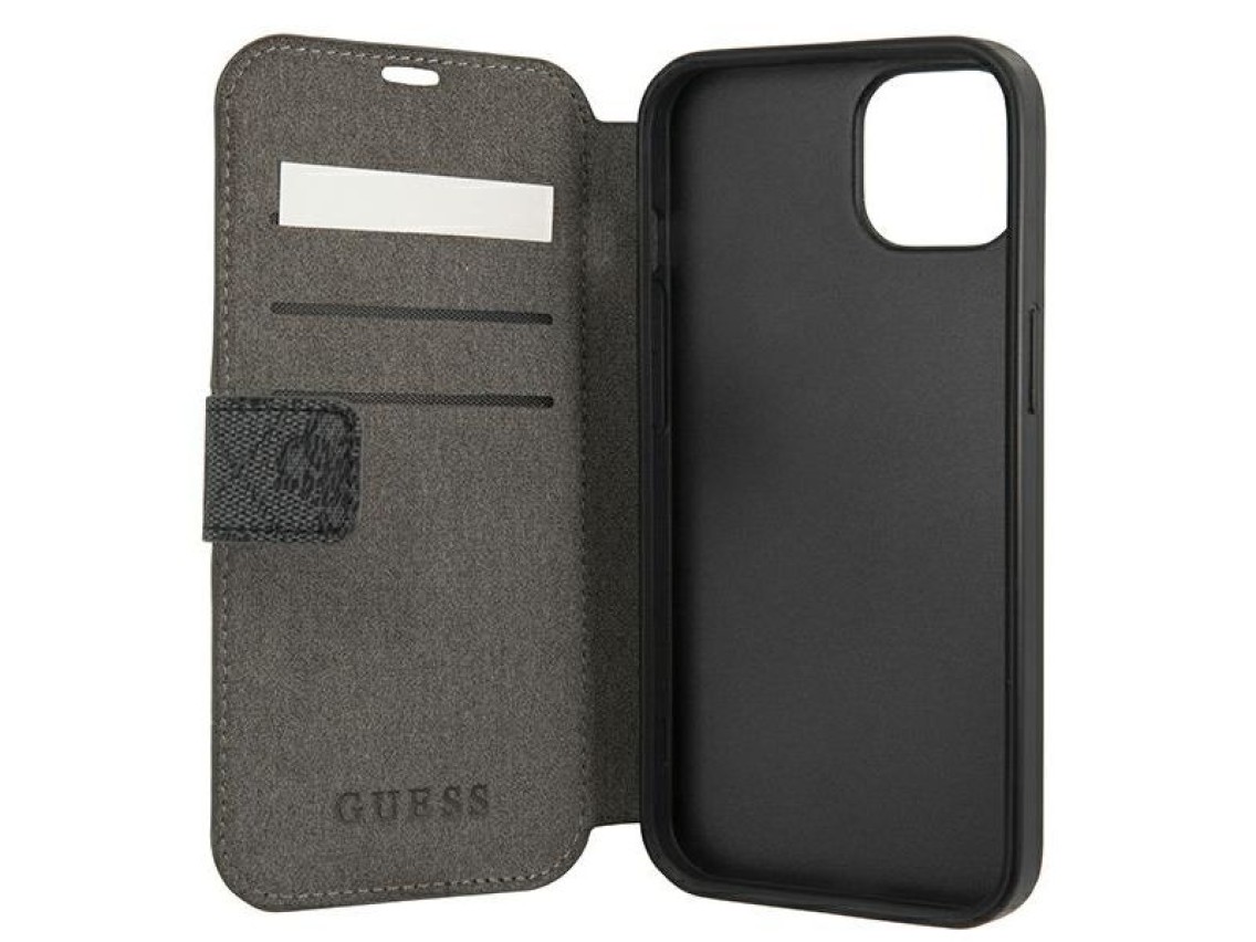 Guess GUBKP13S4GDGR iPhone 13 mini 5.4" cinza/cinza livro 4G Listrado