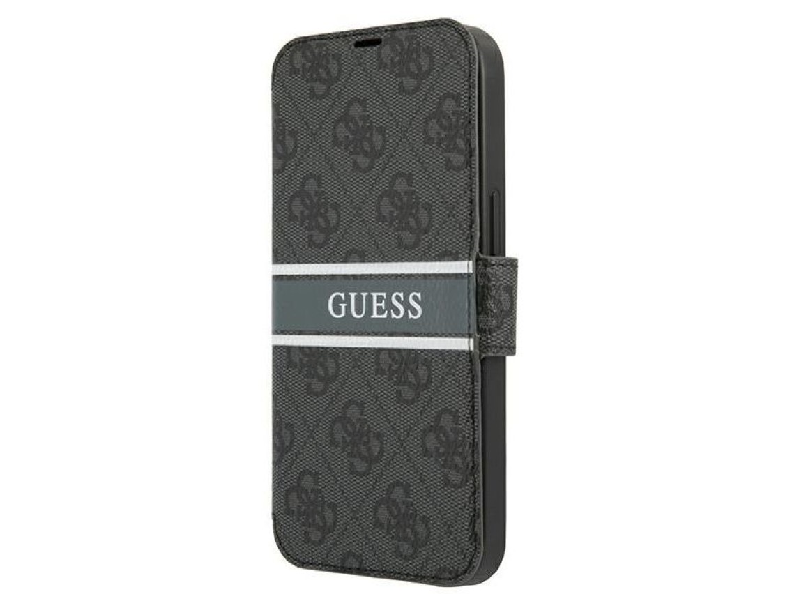 Guess GUBKP13L4GDGR iPhone 13 Pro / 13 6.1" gris/libro gris 4G Stripe