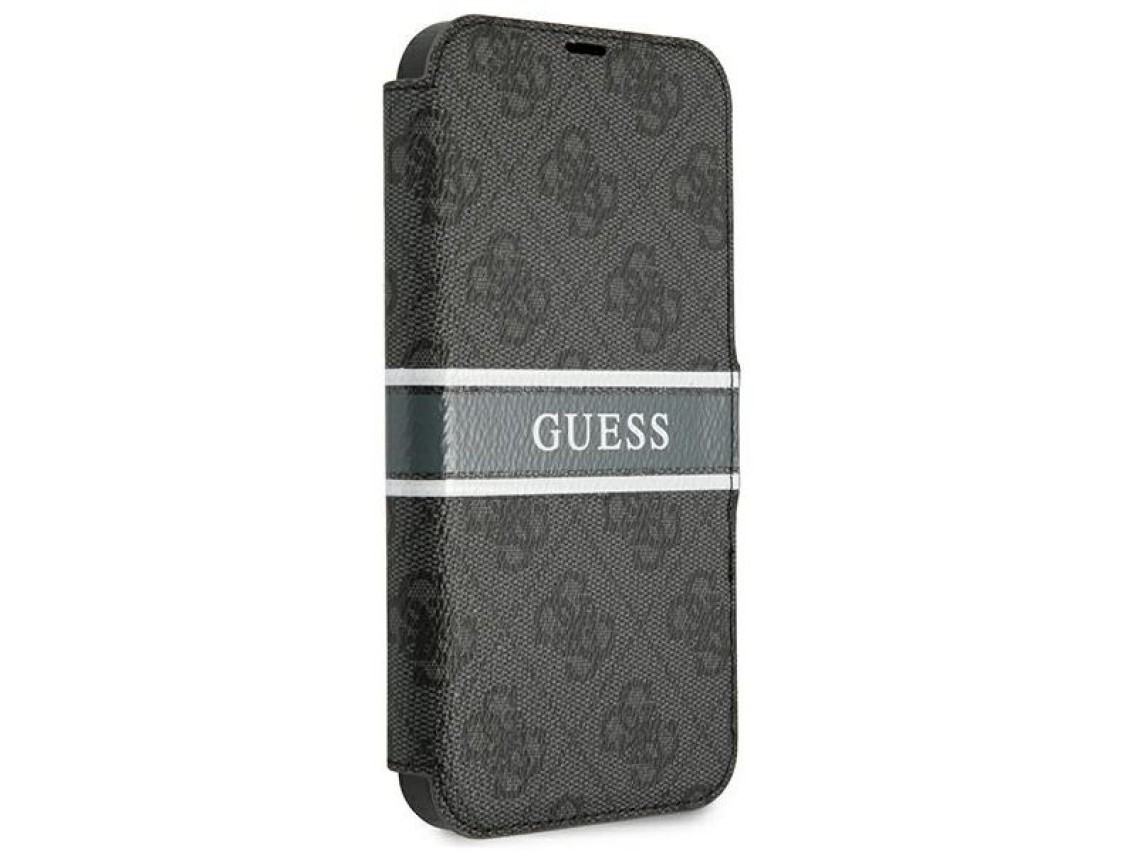 Guess GUBKP13L4GDGR iPhone 13 Pro / 13 6.1" gris/libro gris 4G Stripe