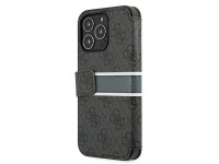 Guess GUBKP13L4GDGR iPhone 13 Pro / 13 6.1" gris/libro gris 4G Stripe Guess GUBKP13L4GDGR iPhone 13 Pro / 13 6.1" gris/libro gris 4G Stripe