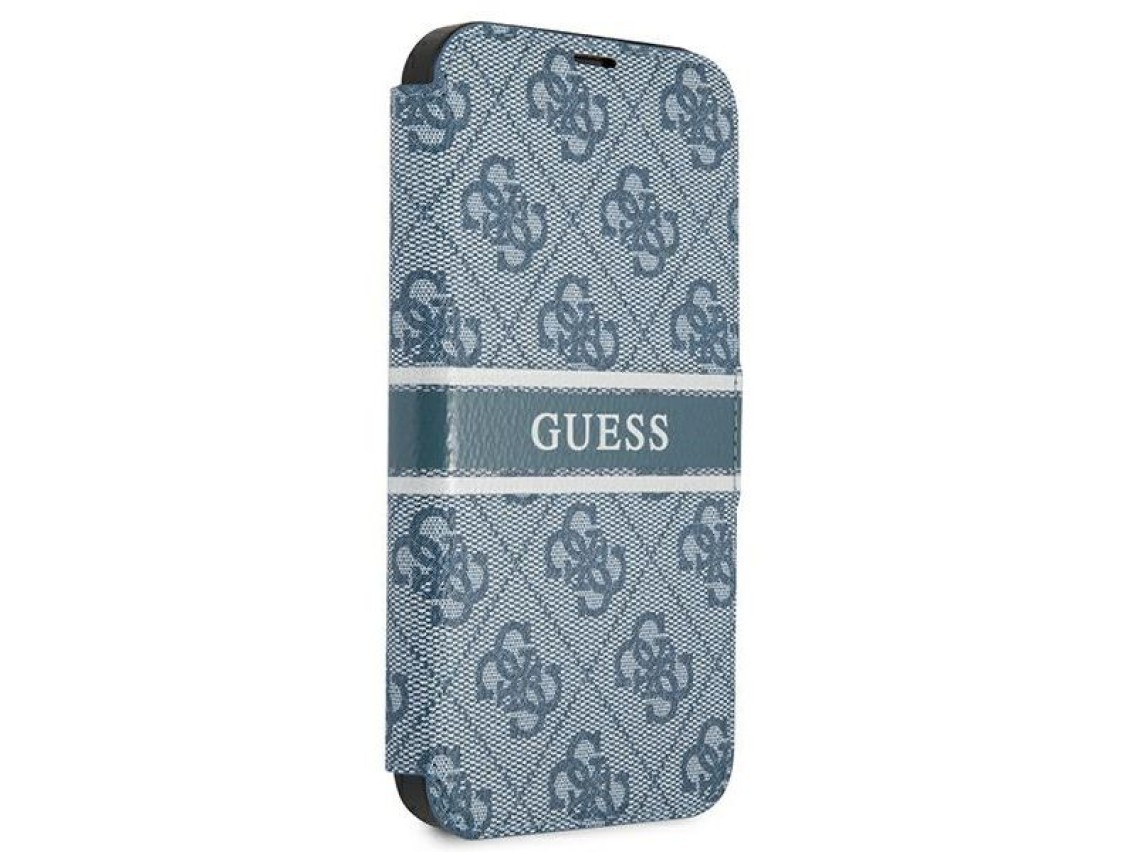 Guess GUBKP13S4GDBL iPhone 13 mini 5.4" azul/azul livro 4G Listrado