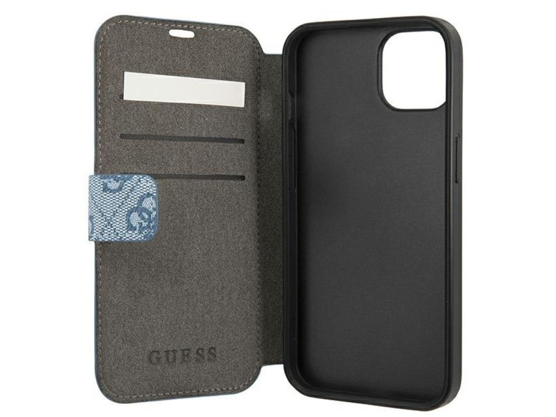 Guess GUBKP13S4GDBL iPhone 13 mini 5.4" azul/azul livro 4G Listrado