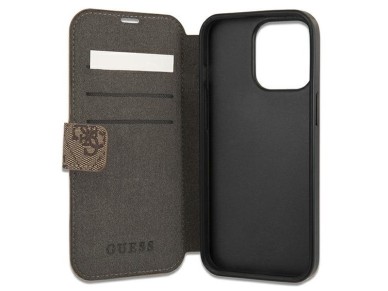 Guess GUBKP13X4GMGBR iPhone 13 Pro Max 6.7" brown/brown book 4G Big Metal Logo