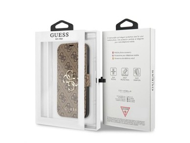 Guess GUBKP13X4GMGBR iPhone 13 Pro Max 6.7" brown/brown book 4G Big Metal Logo