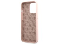 Guess GUHCP13XLSLMGLP iPhone 13 Pro Max 6.7" light pink/light pink hardcase Silicone Script Gold Log Guess GUHCP13XLSLMGLP iPhone 13 Pro Max 6.7" light pink/light pink hardcase Silicone Script Gold Log