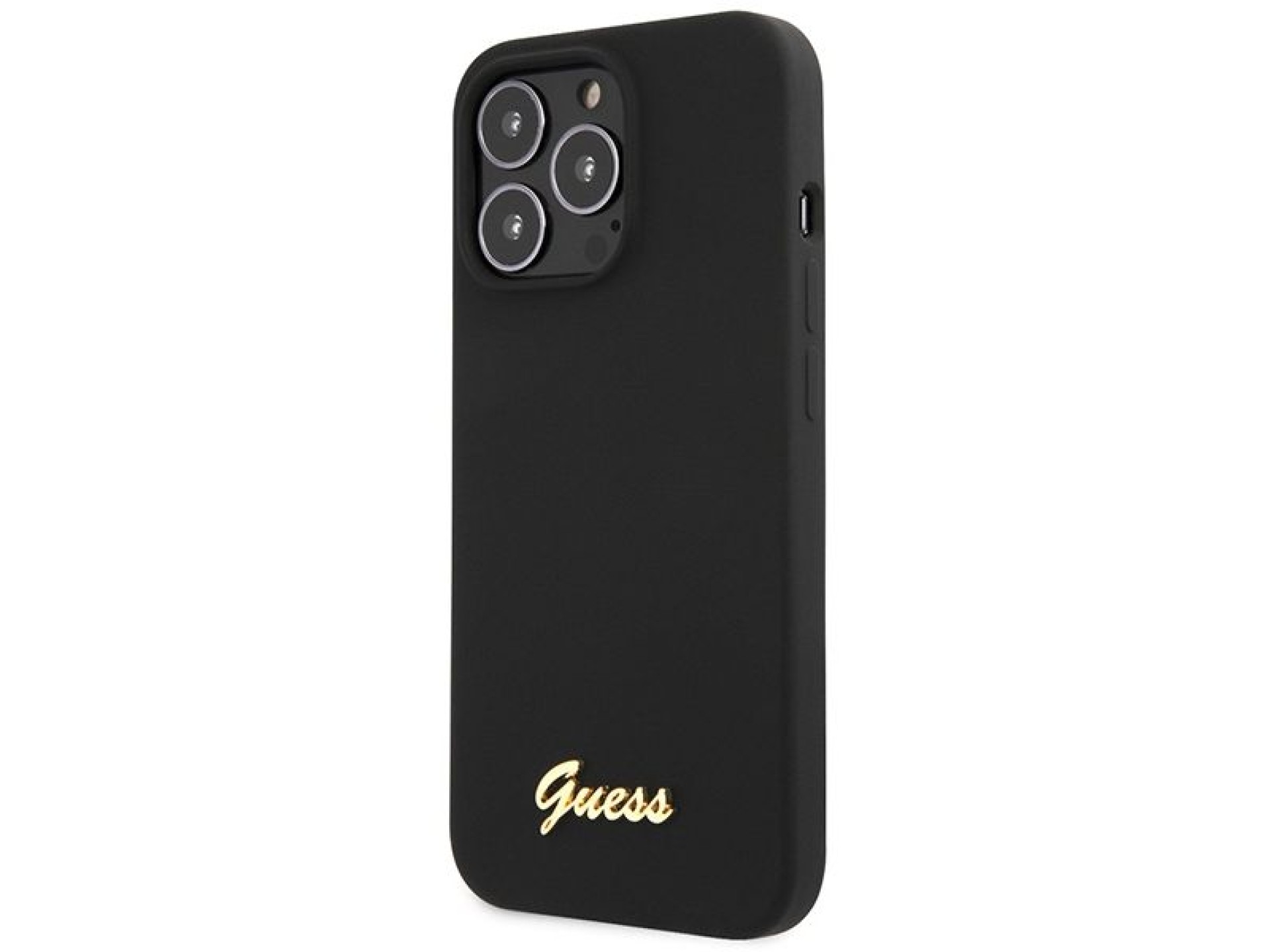 Capa rígida de silicone Guess GUHCP13XLSLMGBK para iPhone 13 Pro Max 6.7