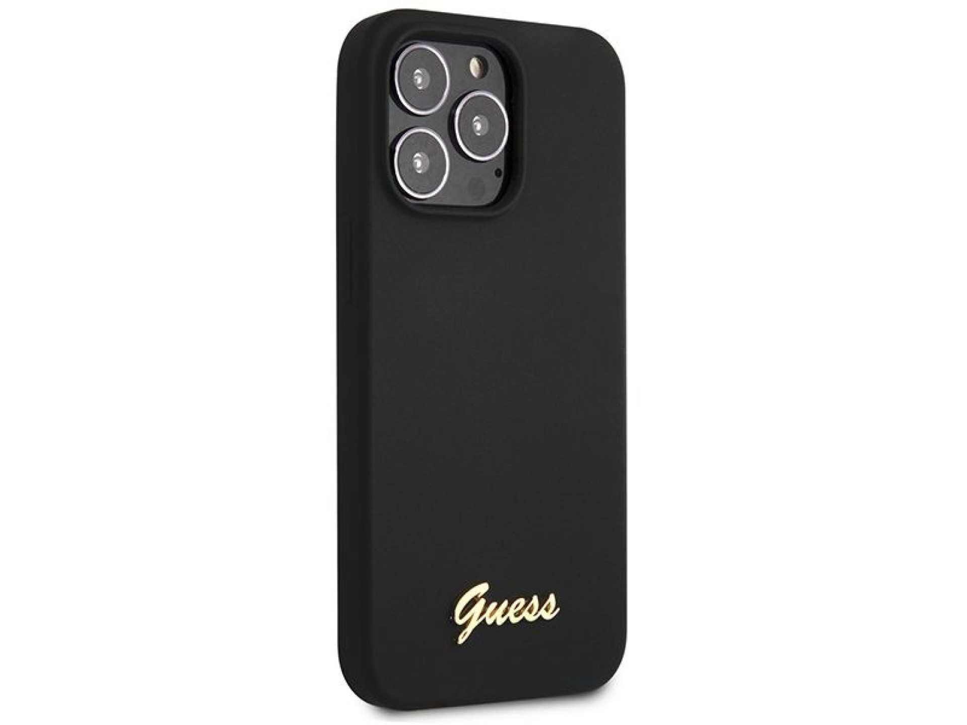 Capa rígida de silicone Guess GUHCP13XLSLMGBK para iPhone 13 Pro Max 6.7