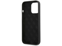Capa rígida de silicone Guess GUHCP13XLSLMGBK para iPhone 13 Pro Max 6.7" preta/preta com logotipo d Capa rígida de silicone Guess GUHCP13XLSLMGBK para iPhone 13 Pro Max 6.7" preta/preta com logotipo d