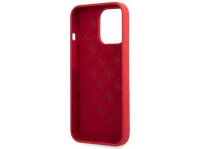 Guess GUHCP13XLSLMGRE iPhone 13 Pro Max 6.7" red/burgundy hard case Silicone Vintage Gold Logo Guess GUHCP13XLSLMGRE iPhone 13 Pro Max 6.7" red/burgundy hard case Silicone Vintage Gold Logo
