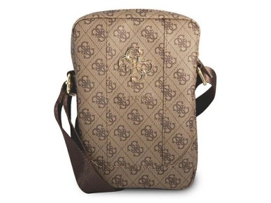Bolsa Guess GUTB10G4GFBR 10" marrom / marrom 4G com logo grande em metal