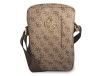 Bolsa Guess GUTB10G4GFBR 10" marrom / marrom 4G com logo grande em metal
