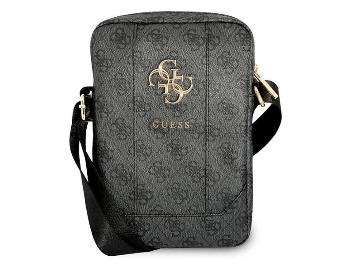 Bolsa Guess GUTB8G4GFGR 8" cinza / cinza com logo grande em metal 4G
